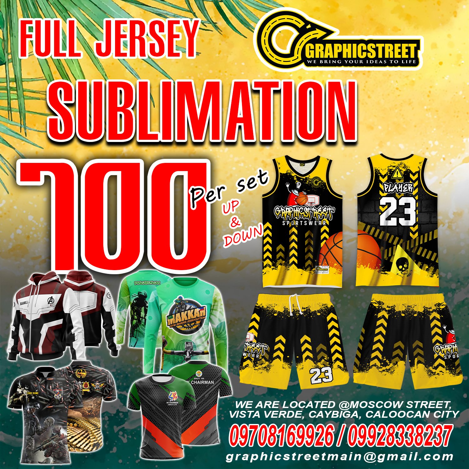 Graphicstreet vibrant colors Jersey Philippines sublimation
