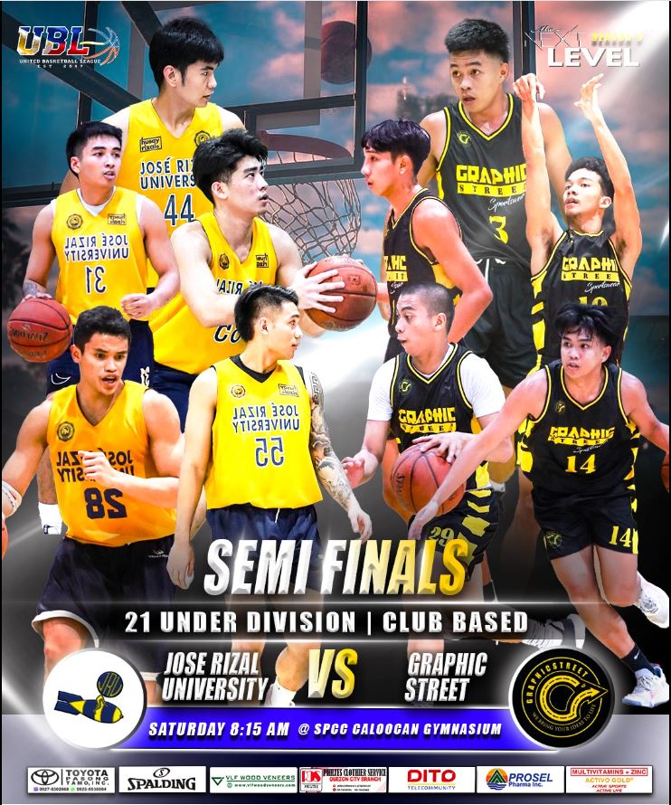 A Clash of Titans: Graphicstreet vs. Jose Rizal University in the United Basketball League Semi-Final